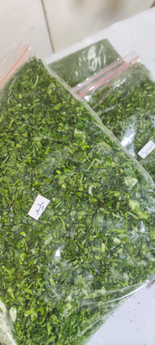 سبزی خام باکیفیت کم ساقه هربسته حدود نیم کیلویی (قرمه .پلو.کوکو.آش.قلیه.)در زیپ کیپ